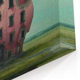 Surreal Abandoned Pink House Art - Unique Architectural Decay Print