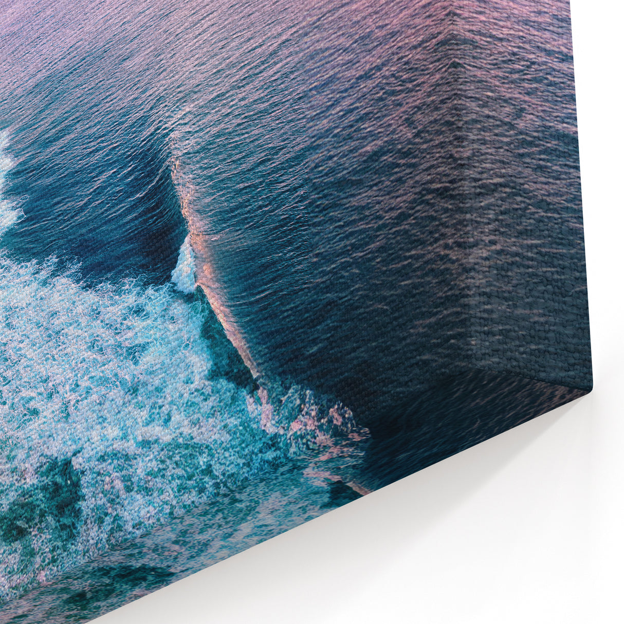 Vibrant Coastal Cliffs Canvas – Stunning Sunset Seascape Wall Art Decor
