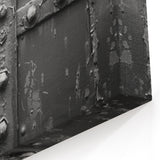 Industrial Hardware Wall Art - Textured Metal and Bolts Canvas Print