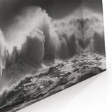 Stormy Lighthouse in Waves - Dramatic Coastal Wall Art Decor