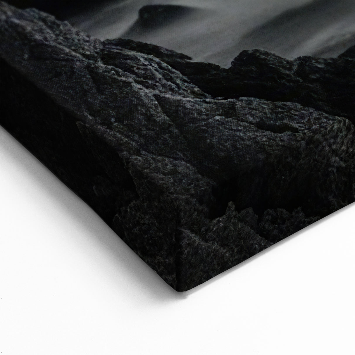 Moonlit Lighthouse on Rocks - Dramatic Coastal Wall Art Night Decor