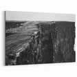 Dramatic Cliffs Wall Art – Monochrome Cliff Canvas for Modern Spaces