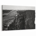 Dramatic Cliffs Wall Art – Monochrome Cliff Canvas for Modern Spaces
