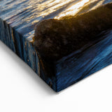 Sunset Lighthouse Cliffs – Serene Coastal Cliff Canvas Art for Home