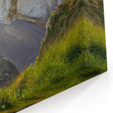 Golden Coastal Cliffs – Sunrise Cliff Canvas Art for Home Decor
