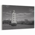 Historic Stone Lighthouse Art - Timeless Coastal Canvas Print Decor
