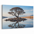 Tranquil Tree Wall Art - Serene Island Reflection - Peaceful Nature Print