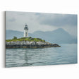 Tranquil Coastal Lighthouse Art - Serene Seascape Canvas Print Decor