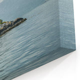 Tranquil Coastal Lighthouse Art - Serene Seascape Canvas Print Decor
