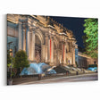 Elegant Night Museum Architecture - Canvas & Framed Wall Art Print