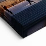 Futuristic Museum Architecture - Evening Light Canvas & Framed Art