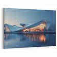 Futuristic Wave Architecture - Evening Light Canvas & Framed Wall Art