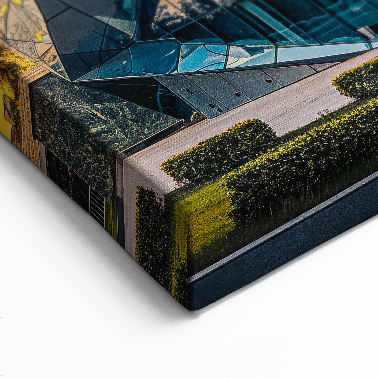 Contemporary Museum Architecture Art - Golden Hour Canvas Print