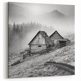 Rustic Countryside Wall Art - Scenic Rural Landscape Canvas
