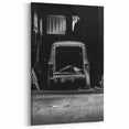 Urban Decay Canvas - Abandoned Car in Darkened Garage Dereliction Art