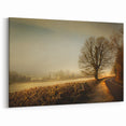 Countryside Wall Art - Serene Country Road Landscape Canvas