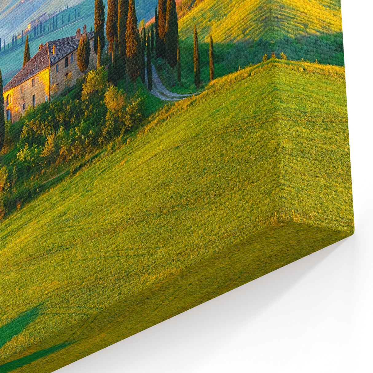 Countryside Wall Art - Rustic Farmhouse Decor with Rolling Hills