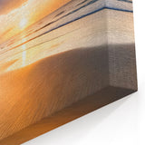 Radiant Sunrise Lighthouse Art - Serene Coastal Canvas Print Decor