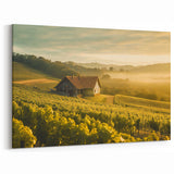 Pastoral Wall Art - Rural Landscape Canvas for Farmhouse Decor