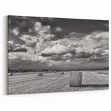 Dramatic Countryside Wall Art - Black & White Rural Landscape Print