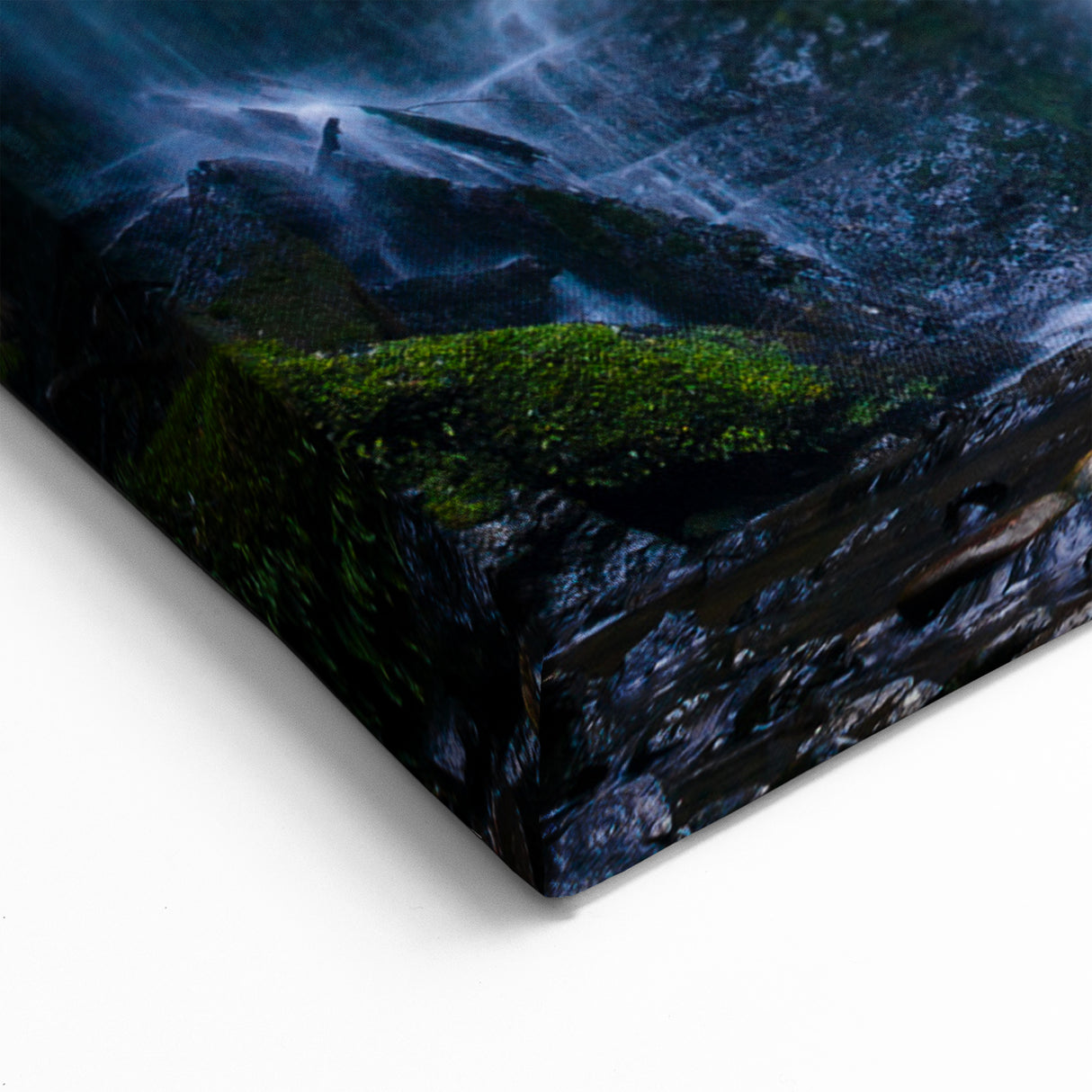 Lush Rainforest Waterfall Art - Tropical Jungle Canvas Print - Nature Decor