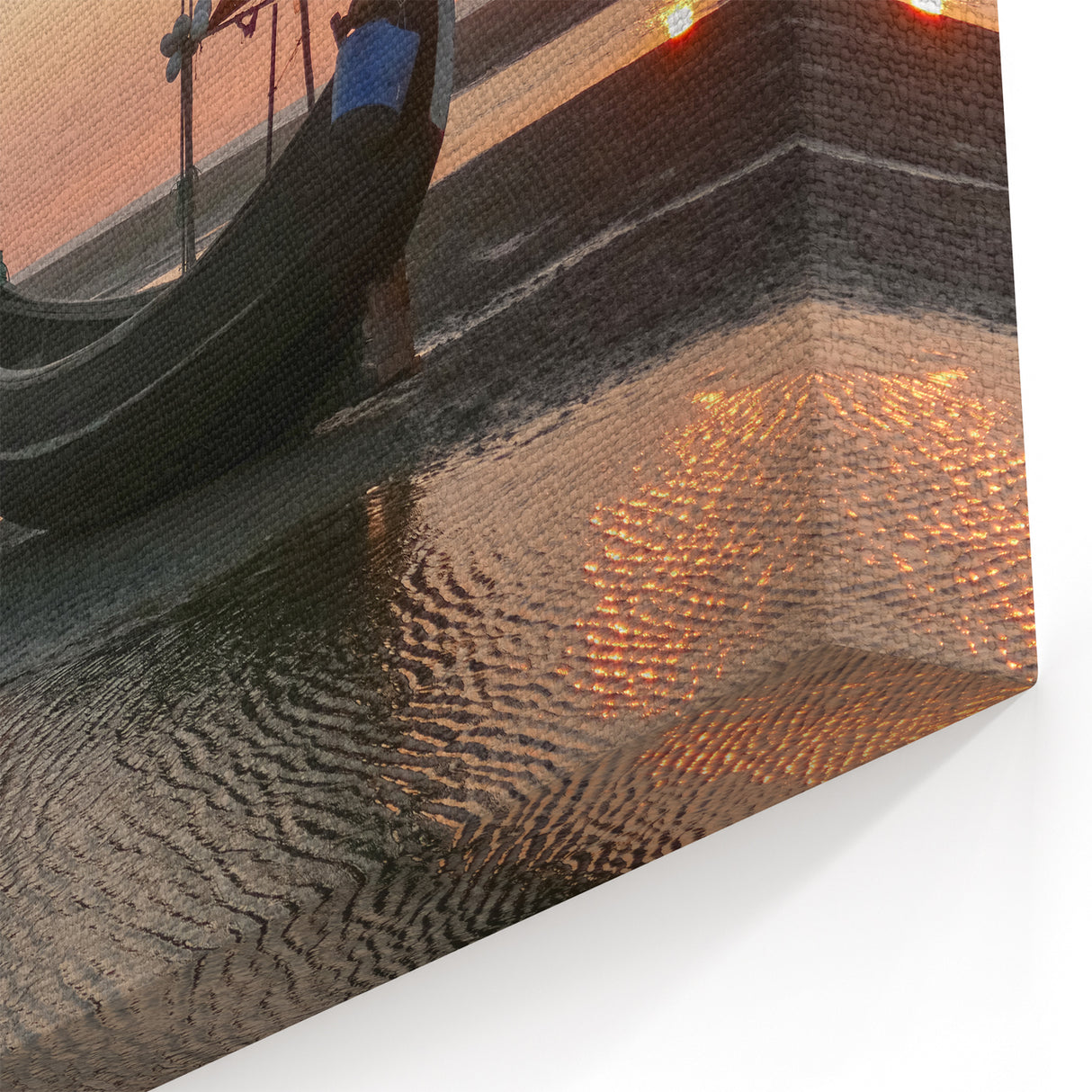Sunset Fishing Boats - Nautical Seascape Wall Art with Coastal Charm