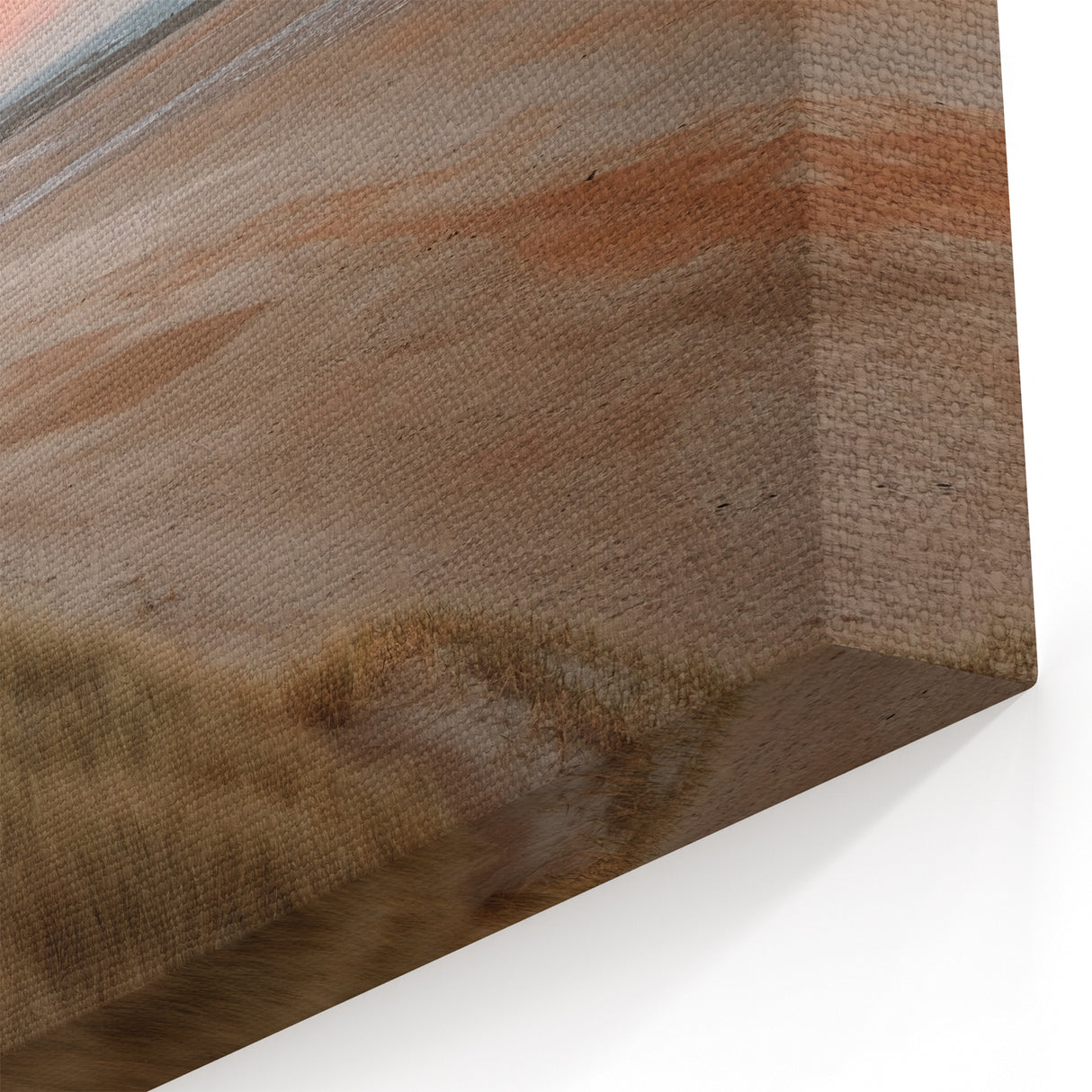 Tranquil Coastal Landscape Wall Art - Soft Sunset Beach Canvas Print