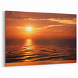 Golden Sunset Ocean View Canvas - Coastal Wall Art for Beach Decor