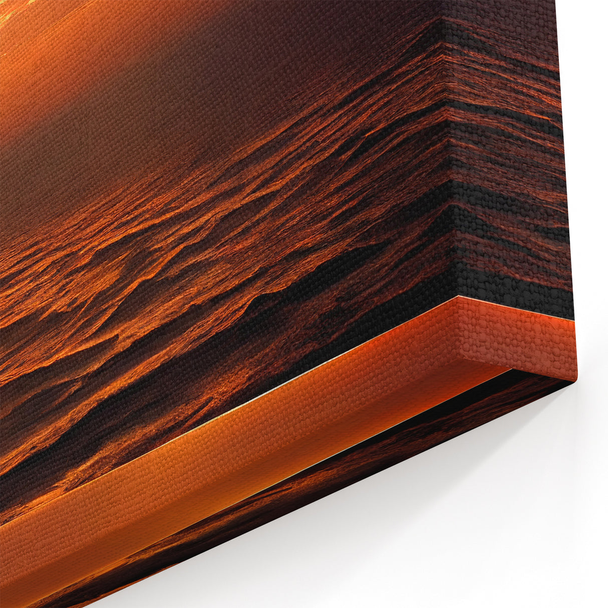 Golden Sunset Ocean View Canvas - Coastal Wall Art for Beach Decor