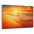 Vibrant Sunset Beach Scene Canvas - Coastal Wall Art for Home Decor
