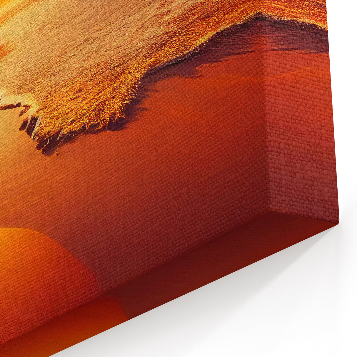 Vibrant Sunset Beach Scene Canvas - Coastal Wall Art for Home Decor