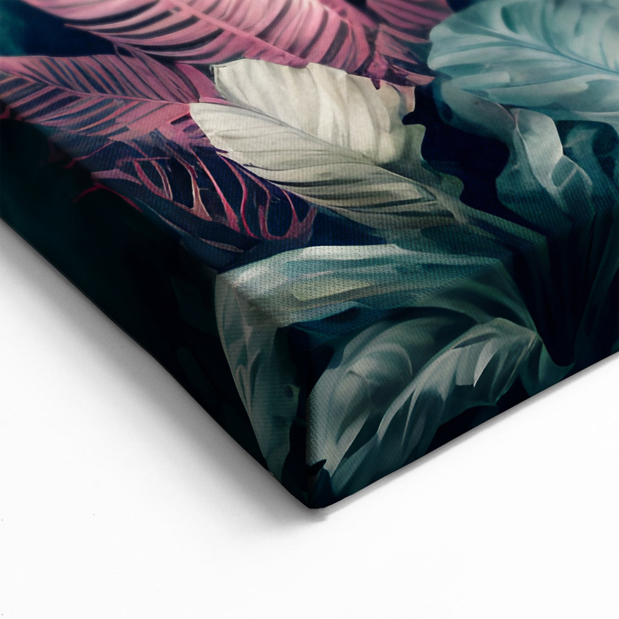 Elegant Flamingos in Lush Rainforest - Vibrant Tropical Canvas Print