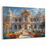 Baroque Palace Garden Art Print - Luxurious Architectural Wall Decor
