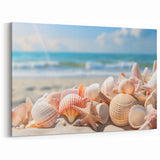 Seashell Collection Beach Art - Coastal Wall Decor for Relaxing Vibes