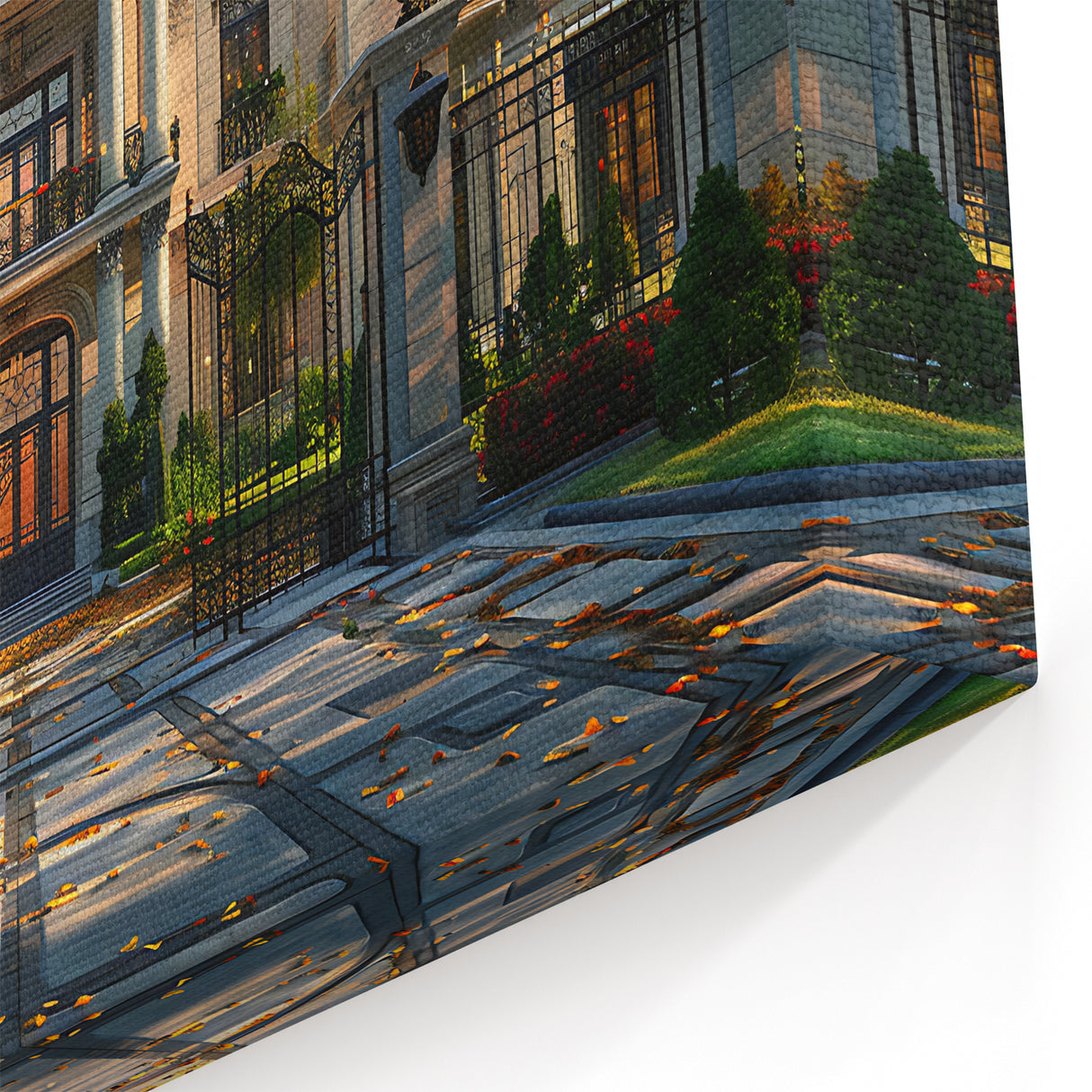 Elegant Mansion Entrance Art | Grand Architectural Estate Decor Print