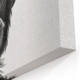 Monochrome Chimpanzee Portrait - Primate Wildlife Canvas Art Decor