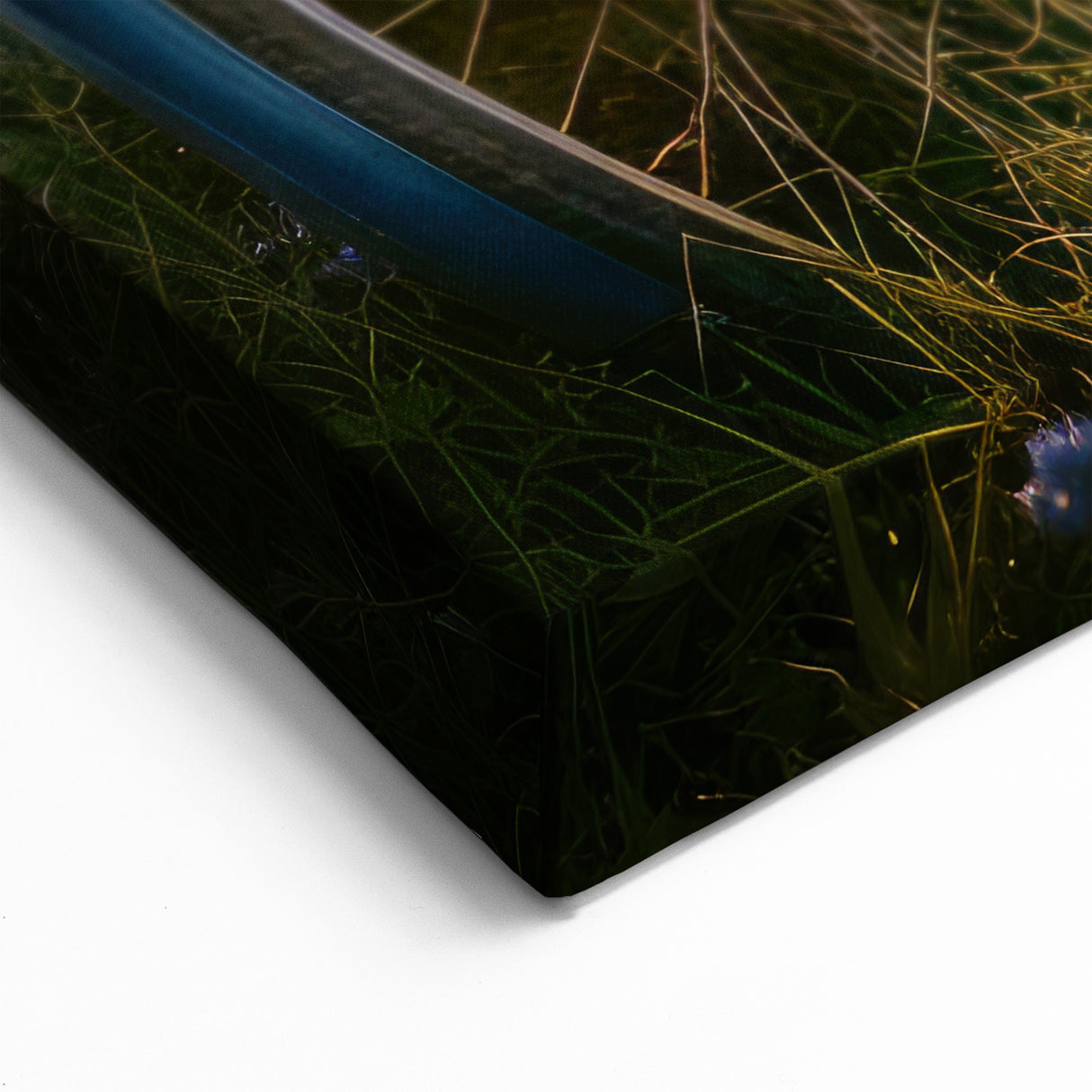 Sunset Bicycle & Wildflowers Art - Tranquil Cycling-Themed Decor