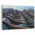 Wave-Inspired Skyscraper Art - Urban Architecture Prints - Modern Decor