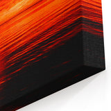Vibrant Sunset Seascape Wall Art - Coastal Ocean View Canvas Print