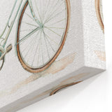 Charming Bicycle Wall Art with Flowers - Vintage Cycling-Themed Print