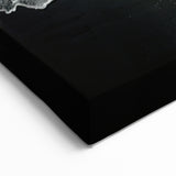 Dynamic Wave Seascape Art - Black and White Ocean Print