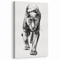 Majestic Panther Wall Art - Striking Black Panther Canvas Print
