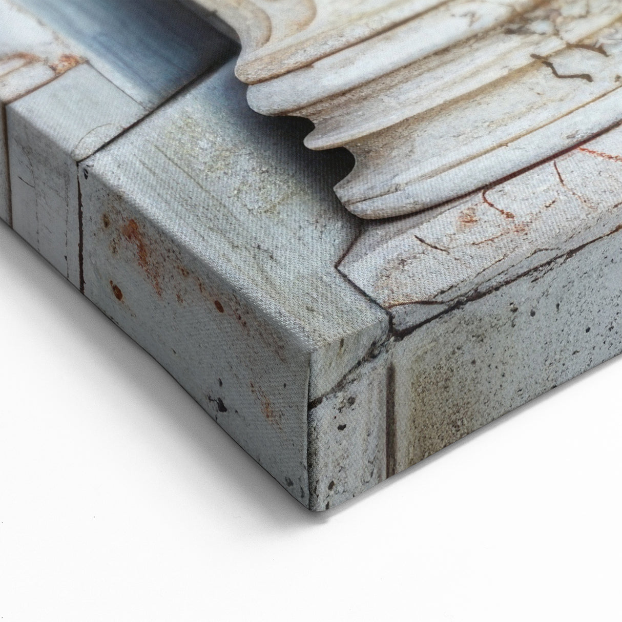 Elegant Marble and Wood Door Wall Art - Classic Architectural Print
