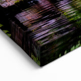 Serene Rainforest Wall Art - Tranquil Jungle Canvas with Waterfall Scene