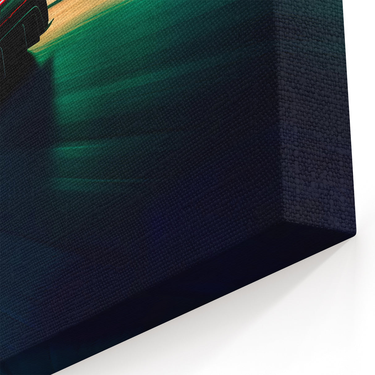 Dynamic Night Racing Car Art - High-Speed Canvas Print for Modern Decor