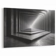 Modern Light Tunnel Art | Geometric Architecture Canvas & Prints