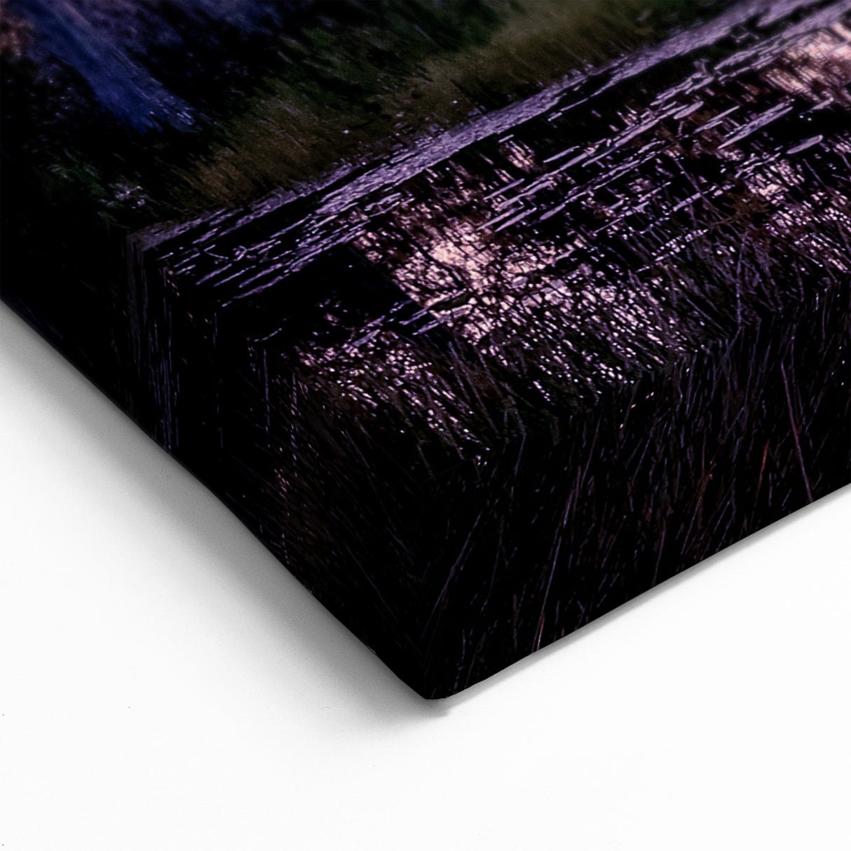 Tranquil Marsh Sunset Wall Art - Serene Swamp Landscape Canvas Print