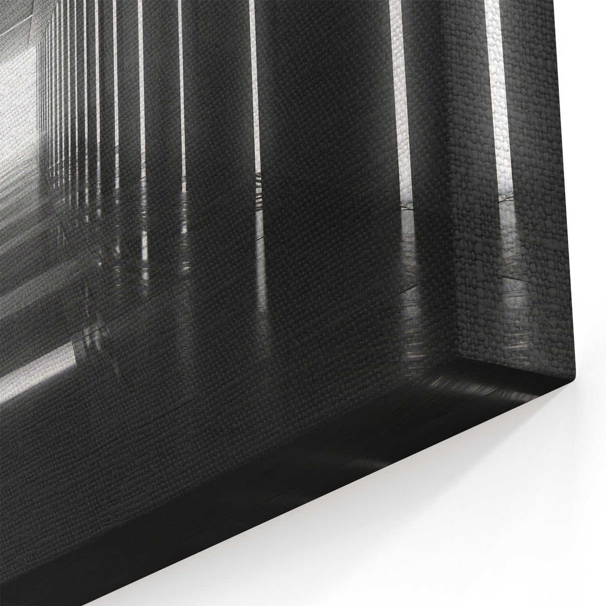 Futuristic Tunnel Light Art - Minimalist Architectural Wall Decor