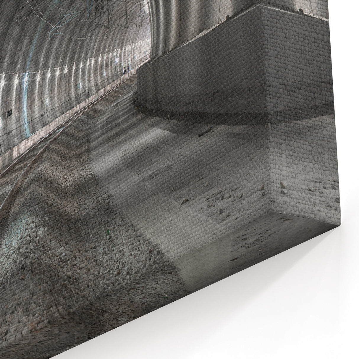 Industrial Train Tunnel Art - Modern Urban Architectural Decor