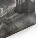 Industrial Train Tunnel Art - Modern Urban Architectural Decor